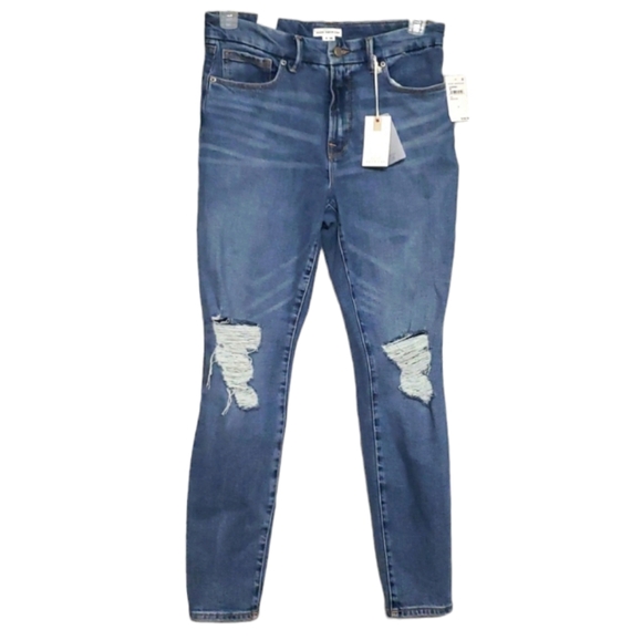 Good American Denim - NWT Good American Good Legs Distressed Jeans size 8/29